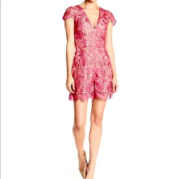 NEW DRESS THE POPULATION LACE ROMPER - Picture 8 of 8